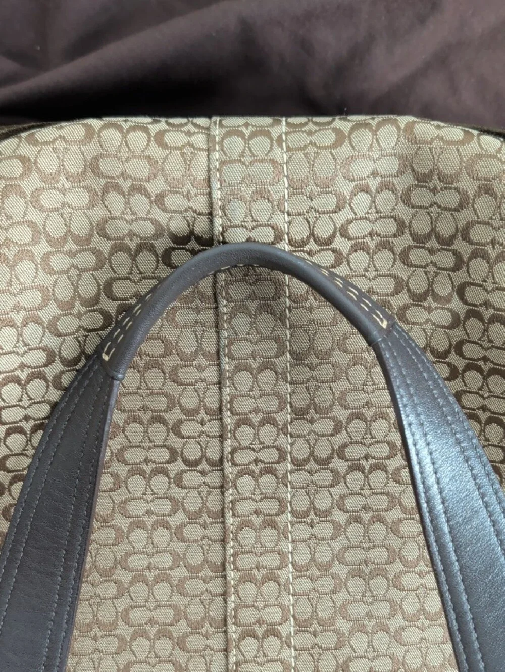 Coach Brown Soho Signature Buckle Tote Style 6427
